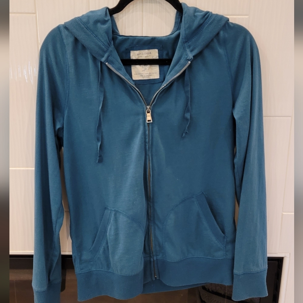 Womens Sonoma Life+Style Zip-Up Hoodie Size M